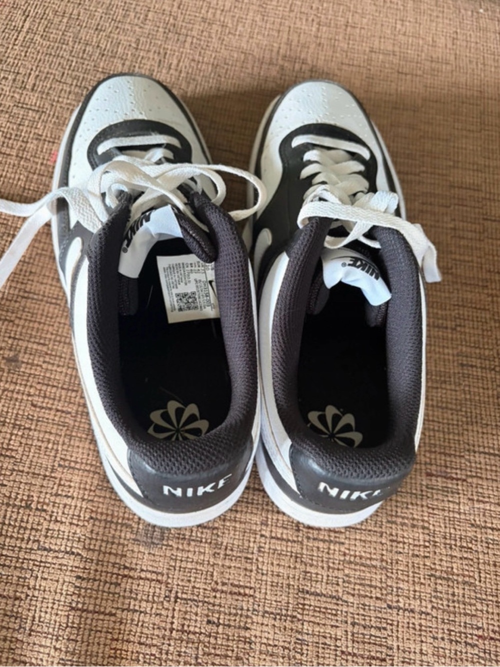 Nike Black and White Retro Low-Top Sneakers
